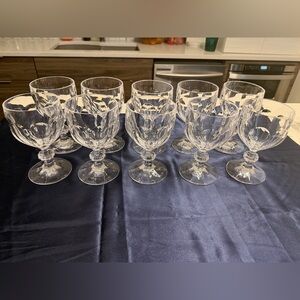 Set Of 10 Villeroy & Boch Bernadotte Water Goblets Never Used, Perfect Condition